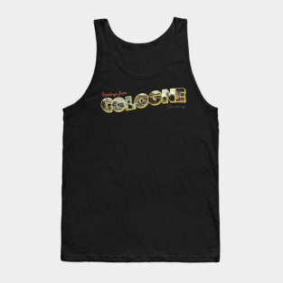 Greetings from Cologne in Germany vintage style retro souvenir Tank Top